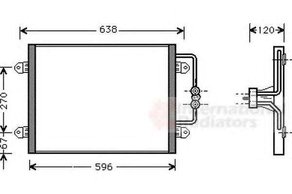 VAN WEZEL 43005256 Конденсатор, кондиціонер