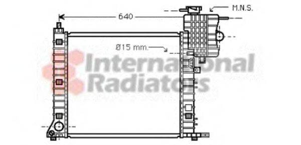 VAN WEZEL 30002336 Радіатор, охолодження двигуна