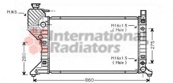 VAN WEZEL 30002343 Радіатор, охолодження двигуна