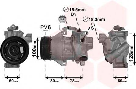 VAN WEZEL 5300K618 Компресор, кондиціонер