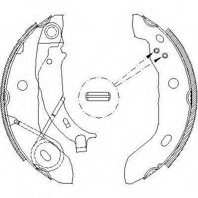 WOKING Z442100 Комплект гальмівних колодок