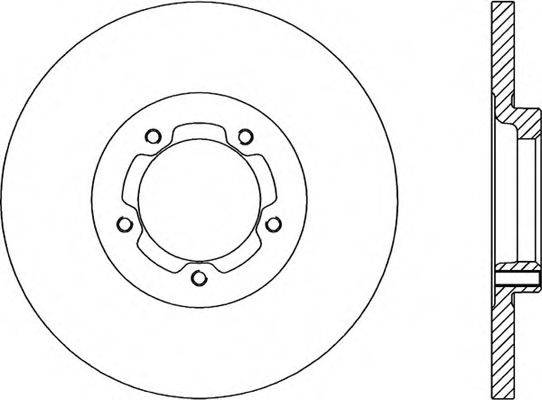 OPEN PARTS BDA116610 гальмівний диск