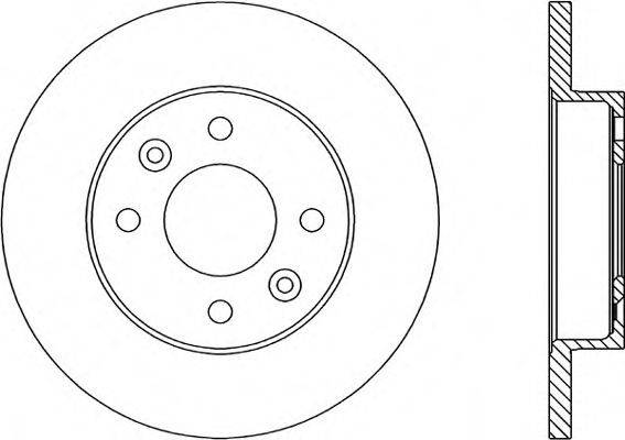 OPEN PARTS BDA144610 гальмівний диск