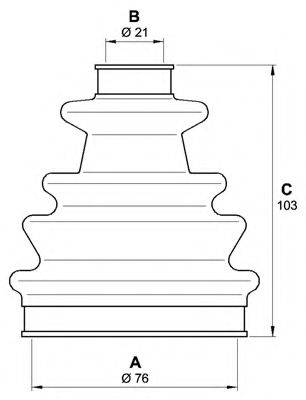 OPEN PARTS SJK706800 Комплект пильника, приводний вал