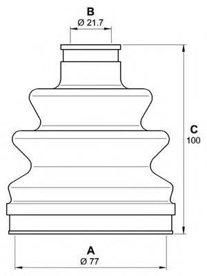 OPEN PARTS SJK713300 Комплект пильника, приводний вал