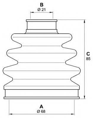 OPEN PARTS SJK714300 Комплект пильника, приводний вал