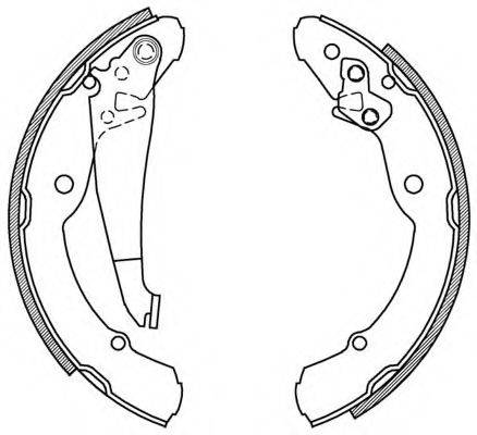 OPEN PARTS BSA202900 Комплект гальмівних колодок