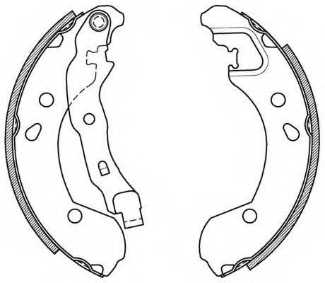 Комплект гальмівних колодок OPEN PARTS BSA2087.00