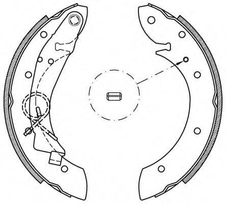 OPEN PARTS BSA216000 Комплект гальмівних колодок