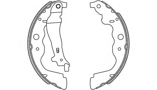 OPEN PARTS BSA222900 Комплект гальмівних колодок