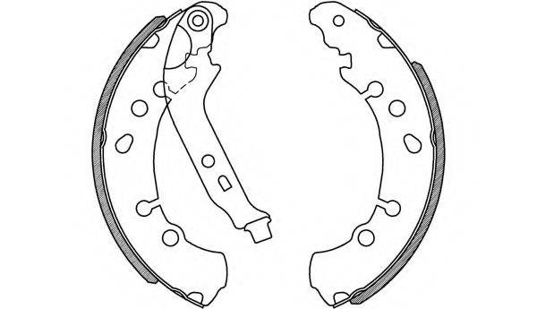 OPEN PARTS BSA223000 Комплект гальмівних колодок