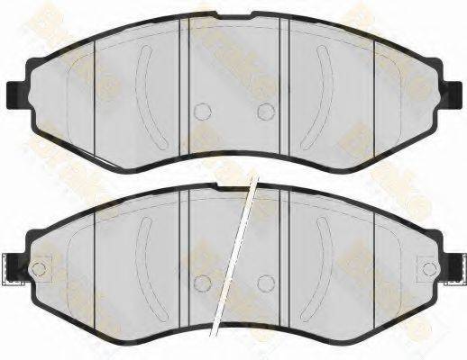 BRAKE ENGINEERING PA1601 Комплект гальмівних колодок, дискове гальмо