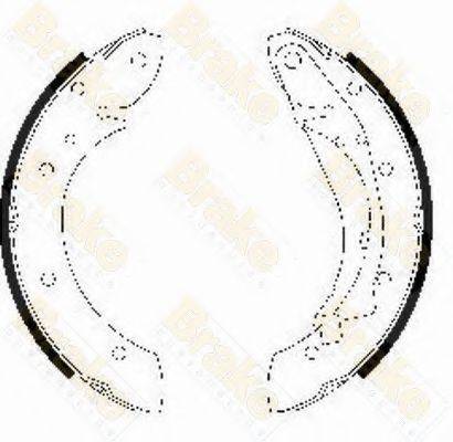 BRAKE ENGINEERING SH2526 Комплект гальмівних колодок