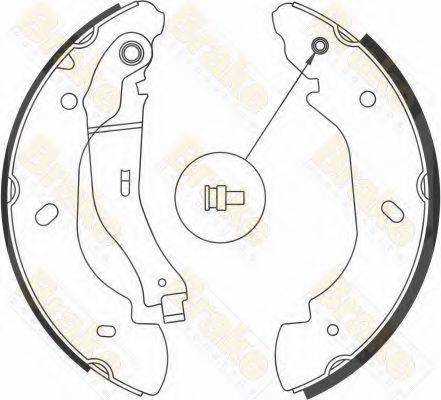 BRAKE ENGINEERING SH2583 Комплект гальмівних колодок