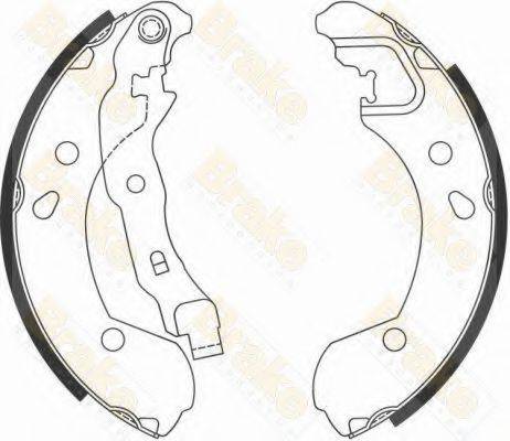 Комплект гальмівних колодок BRAKE ENGINEERING SH2594