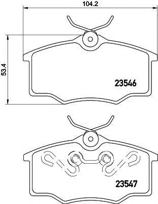 Комплект тормозных колодок, дисковый тормоз TEXTAR 2354601