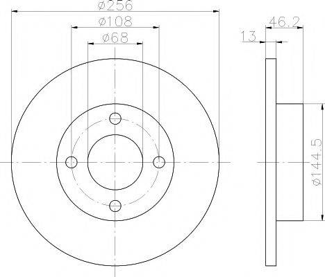 TEXTAR 92025900 Тормозной диск