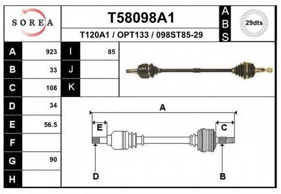 EAI T58098A1 Приводной вал