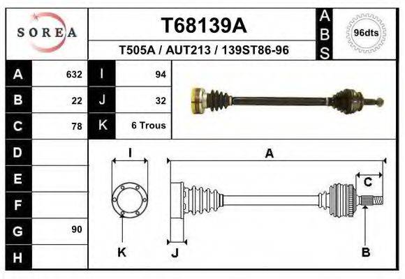 EAI T68139A Приводной вал