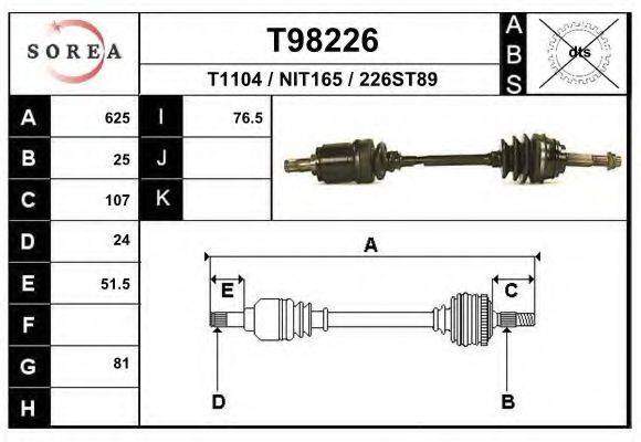 EAI T98226 Приводний вал