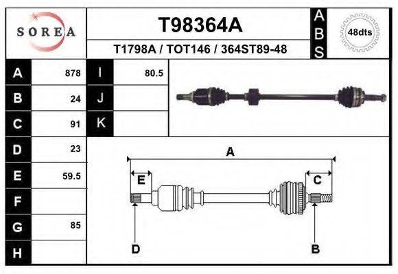 EAI T98364A Приводний вал