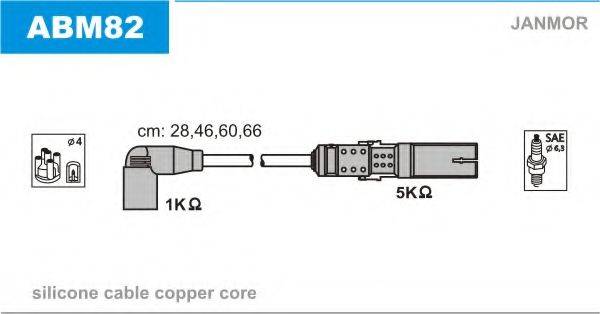 JANMOR ABM82 Комплект дротів запалення