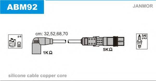 JANMOR ABM92 Комплект дротів запалення