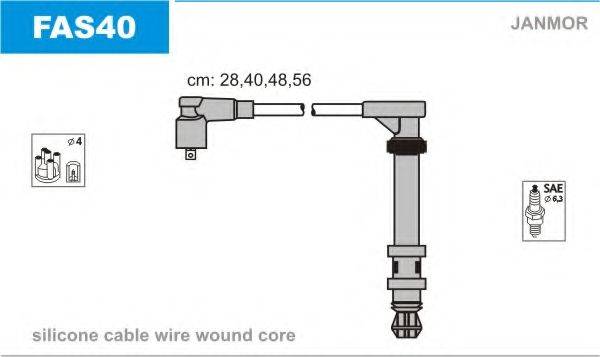 JANMOR FAS40 Комплект дротів запалення