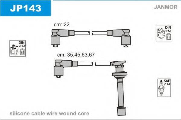 JANMOR JP143 Комплект дротів запалення