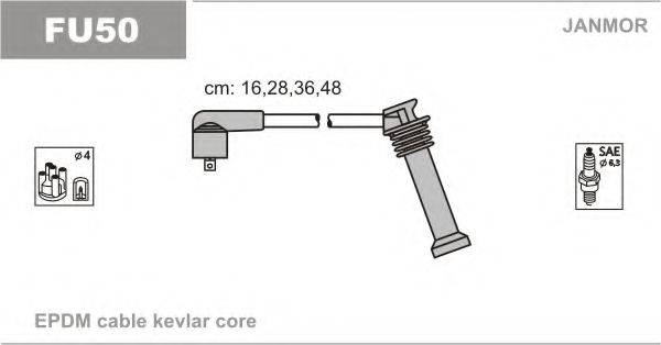 JANMOR FU50 Комплект дротів запалення