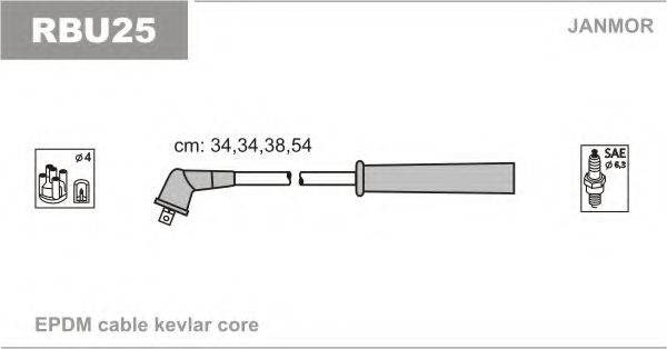 JANMOR RBU25 Комплект дротів запалення