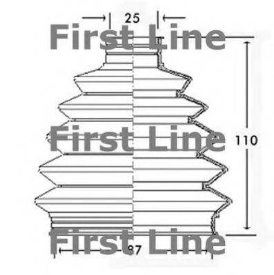 Пильовик, приводний вал FIRST LINE FCB2336