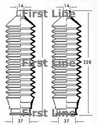 FIRST LINE FSG3196 Пильовик, рульове управління