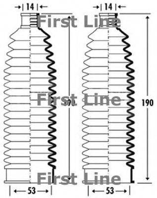 Пильовик, рульове управління FIRST LINE FSG3362