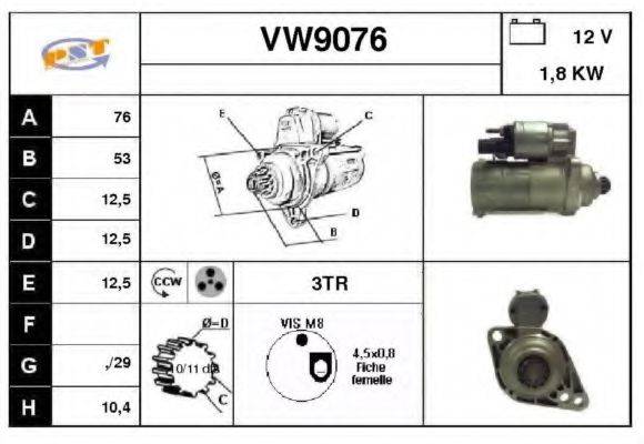 Стартер SNRA VW9076