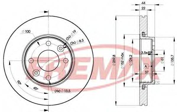 гальмівний диск FREMAX BD-7795