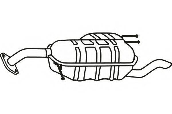 FENNO P3164 Глушник вихлопних газів кінцевий