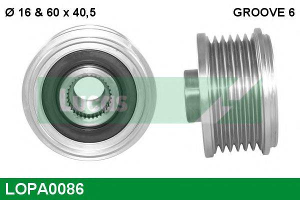 Механізм вільного ходу генератора LUCAS ENGINE DRIVE LOPA0086