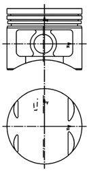 Поршень KOLBENSCHMIDT 40015600