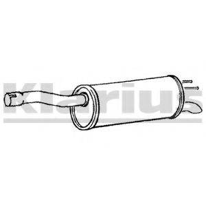 KLARIUS FT745Q Глушник вихлопних газів кінцевий