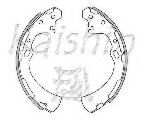 KAISHIN K1174 Комплект гальмівних колодок