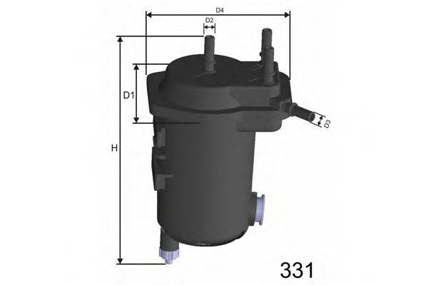 MISFAT F121A Паливний фільтр