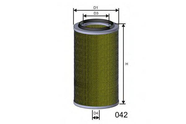 MISFAT RM973 Повітряний фільтр