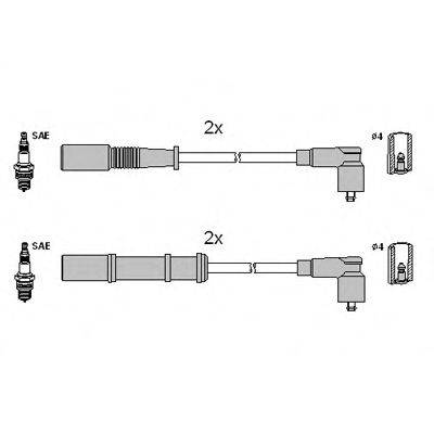 Комплект дротів запалення HITACHI 134972