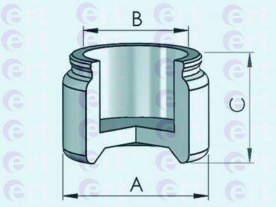 ERT 151066C Поршень, корпус скобы тормоза