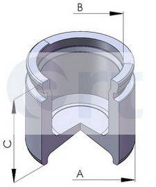 ERT 150282C Поршень, корпус скобы тормоза