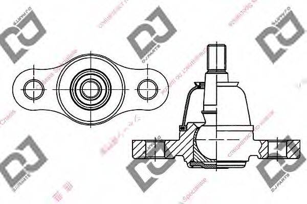 DJ PARTS DB1187 Несучий / напрямний шарнір