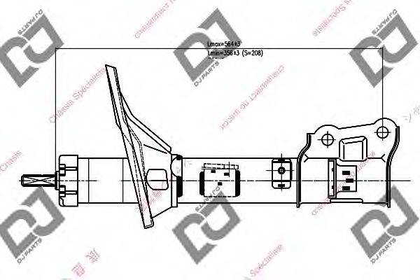 DJ PARTS DS1285GS Амортизатор