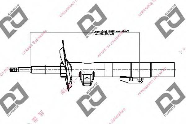 DJ PARTS DS1371GS Амортизатор