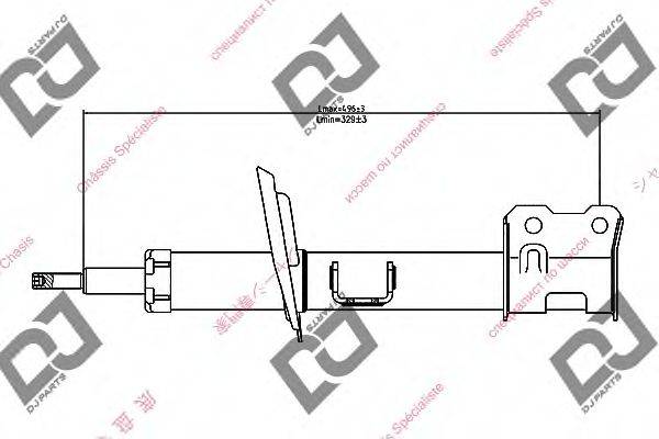 DJ PARTS DS1396GS Амортизатор